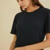 Odilia Scallop Knit Tee - Navy Black -AMOUR VERT Sales 9908 Scallop Knit Odilia Navy Black 1221 web e70180ae fbb6 4726 9851 d36b0c92784a