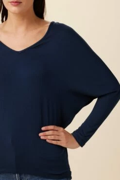 Mayr Long Sleeve Dream Knit Tee - Ocean -AMOUR VERT Sales 9938 LS Mayr Ocean 4