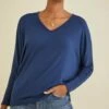 Mayr Long Sleeve Dream Knit Tee - Navy -AMOUR VERT Sales 9938 Long Sleeve Mayr Navy 0875 web 3717c456 ccba 4b9c a07b 205fd29fffda