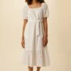 Michelle Cotton Eyelet Dress - White -AMOUR VERT Sales 9987 Michelle Eyelet White 1