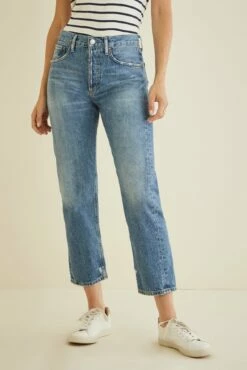 AGOLDE Parker Jean -AMOUR VERT Sales AGOLDE Parker Easy Straight Jean Evade 249 web