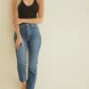 AGOLDE Riley Raw Hem Jean -AMOUR VERT Sales AGOLDE Riley High Rise Straight Crop RAW Disguise 110 web