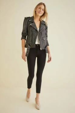 AGOLDE Exclusive Sophie Crop Jean - Black