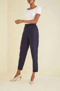 Dava Silk Noil Pants - Navy - ReAmour 18 Dava Silk Noil Pants - Navy - ReAmour -AMOUR VERT Sales Dava Pant 2391 web 0cbc32a1 427c 49c2 8ea0 f06b3f253227