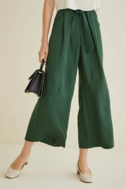 Eldora Wide Leg Pant -AMOUR VERT Sales Eldora Green 0023 web