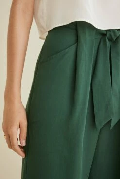 Eldora Wide Leg Pant -AMOUR VERT Sales Eldora Green 0050 web