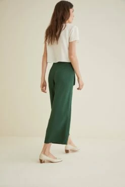 Eldora Wide Leg Pant -AMOUR VERT Sales Eldora Green 0058 web