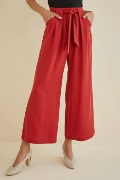 Eldora Wide Leg Pant -AMOUR VERT Sales Eldora Red 2092 web