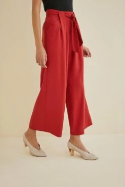 Eldora Wide Leg Pant -AMOUR VERT Sales Eldora Red 2102 web