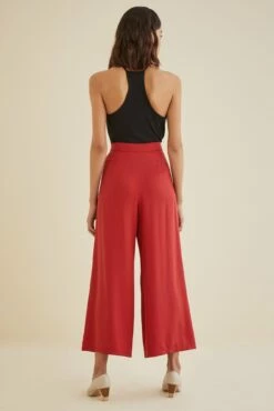 Eldora Wide Leg Pant -AMOUR VERT Sales Eldora Red 2119 web