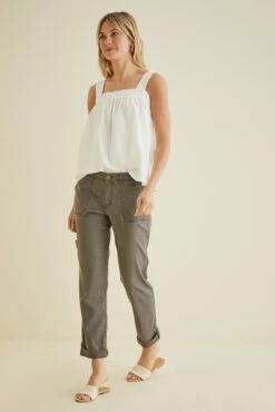 Dayla Cargo Pants -AMOUR VERT Sales Level 99 Dayla Cargo Shade 3178 web