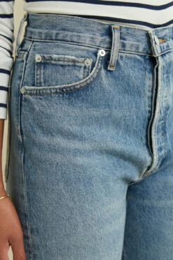 AGOLDE 90s Pinch Waist Jean- Navigate -AMOUR VERT Sales TBD90 spinchwaistNavigate 1536 web