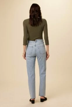 AGOLDE Criss Cross Straight Jean - Dimension -AMOUR VERT Sales TBD Criss Cross Straight Dimension 3