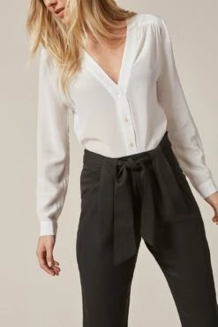 Anissa TENCEL™ Twill Pant - ReAmour -AMOUR VERT Sales anissa tencel twill black 0035 web d2b87202 49c7 454c b4a0 4696439aa9f2