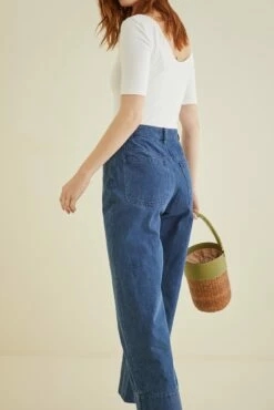 Kowtow Stage Pant -AMOUR VERT Sales kowtow stage pant classic denim 0032 web