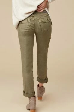 Dayla Cargo Pants -AMOUR VERT Sales level99 dayla cargo olive 0039 web