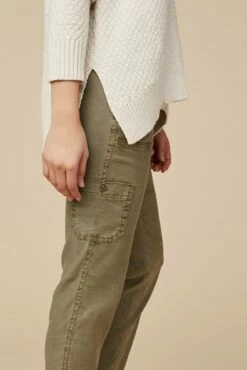 Dayla Cargo Pants -AMOUR VERT Sales level99 dayla cargo olive 0062 web